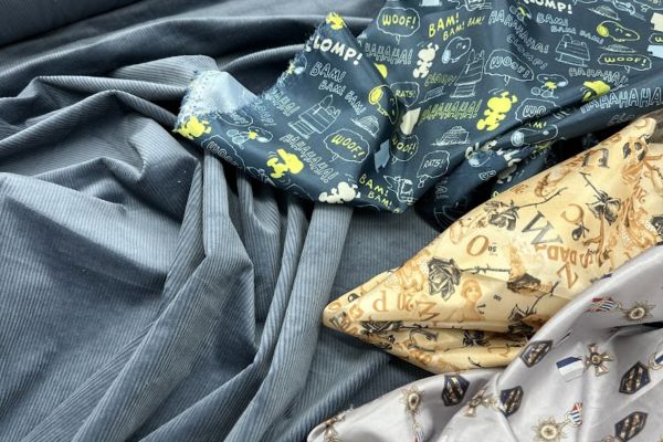 Вельвет Серо-Голубой с лайкрой